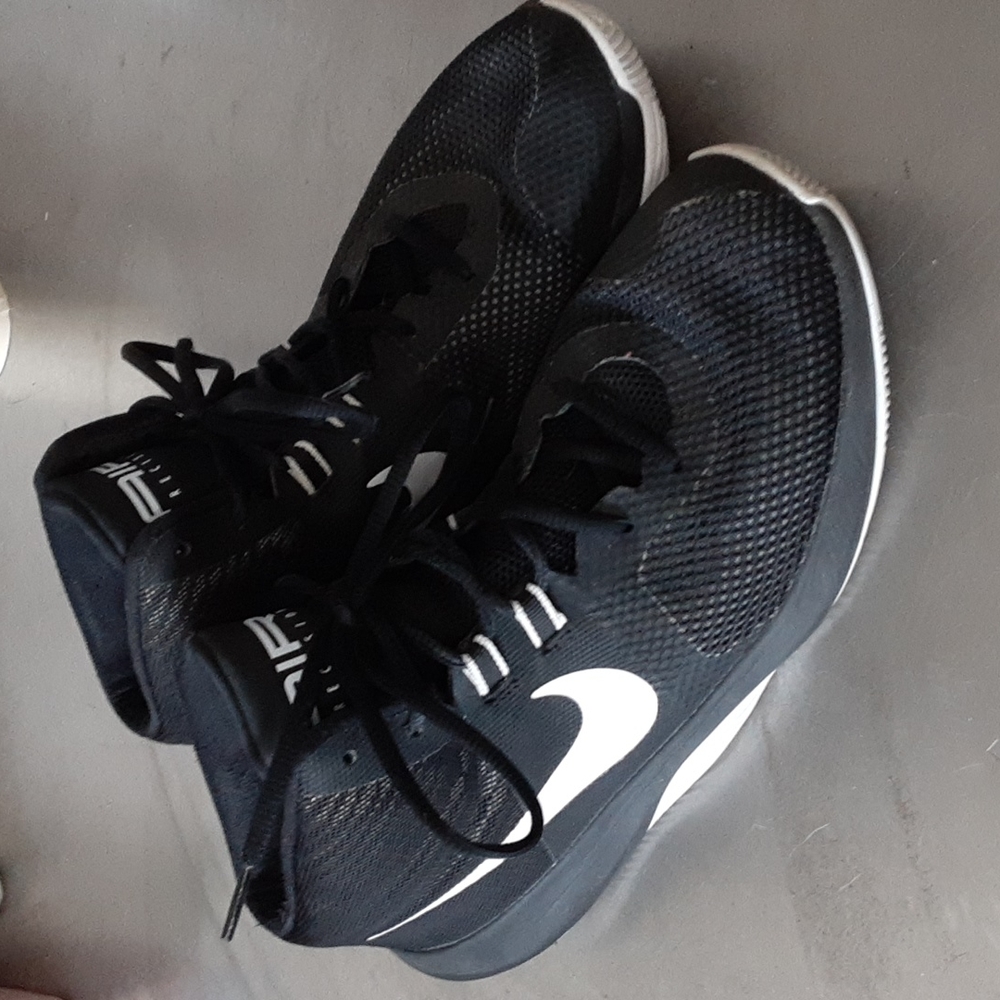 Nike Air Precision Black White Basketball Shoes Mens Size 8.5 US (898455…